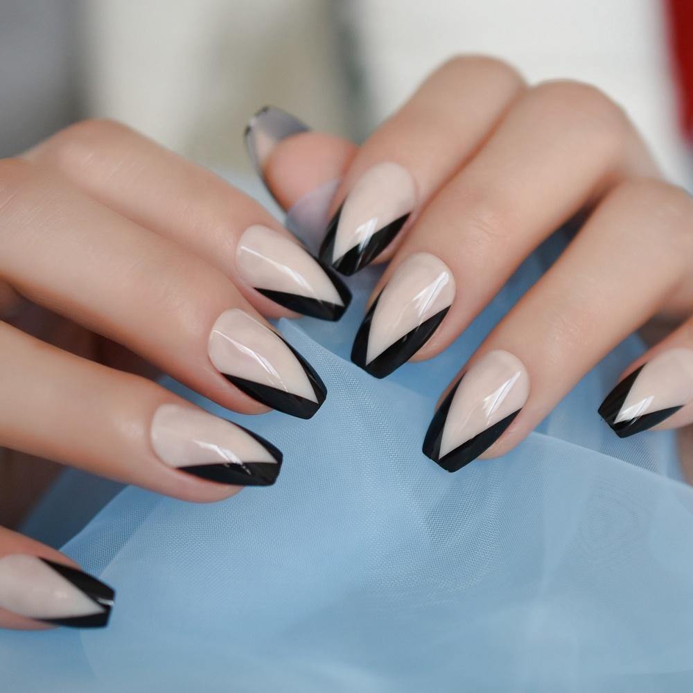 🖤🌹Black French Tip Nails in 2023: A Twist on a Classic🌹 | by Nailkicks |  Medium